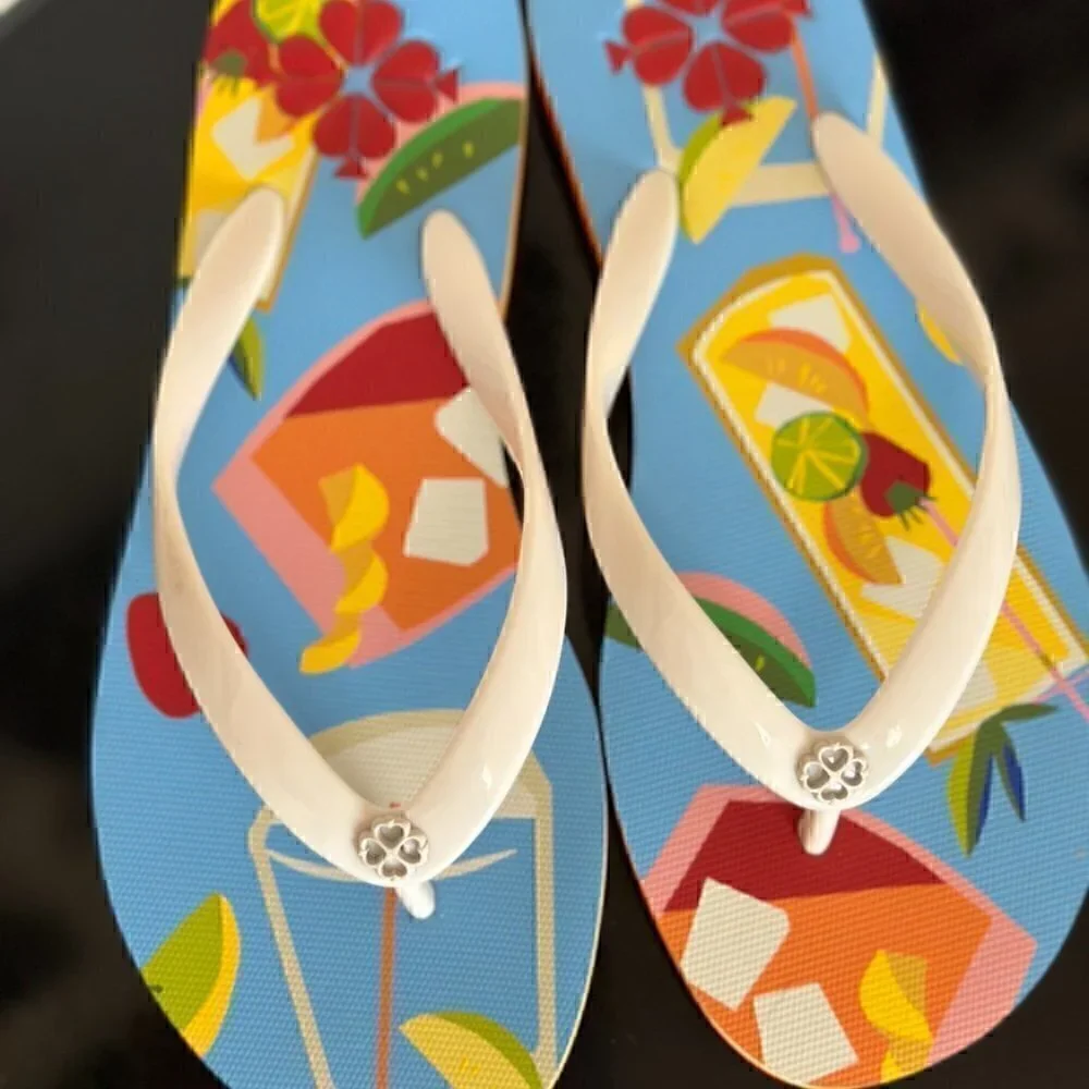 NWOT Kate Spade Flyaway Slides in Cocktails